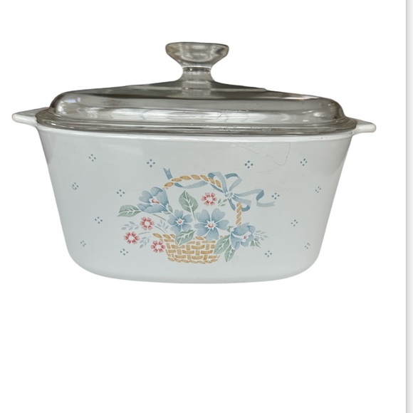 Set of two Vintage CORNING WARE COUNTRY CORNFLOWER 1.5 & 3 Liters CASSEROLE LID - Picture 3 of 11